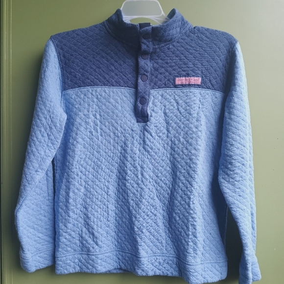 Blue Quilted kids shep shirt - Picture 5 of 14